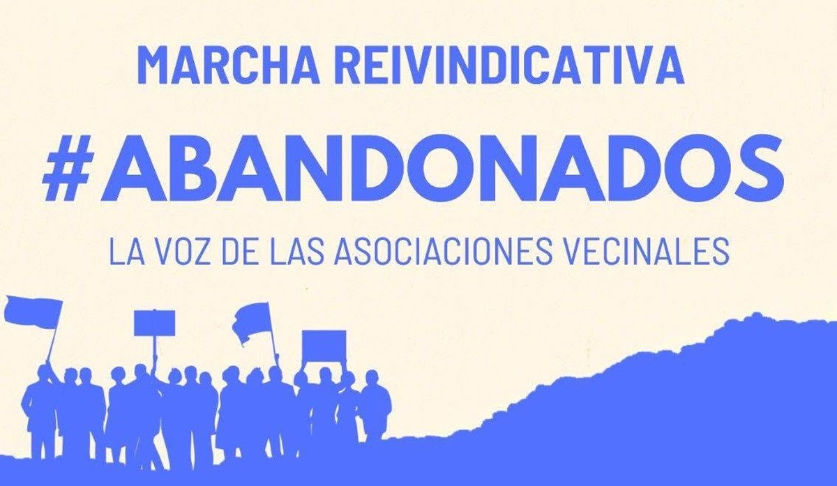 Cartel Marcha reivindicativa Abandonados
